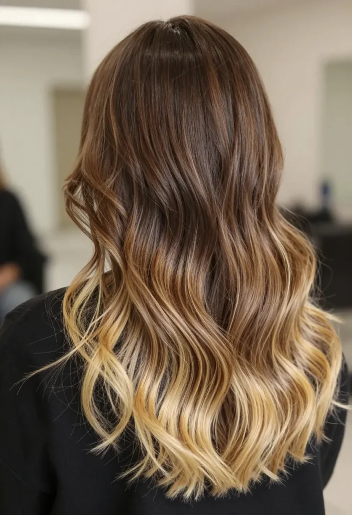 Highlighted Bright Blonde Ends Highlighted Bright Blonde Ends