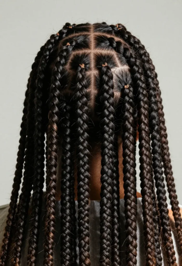 Large Feed-In Cornrows Large Feed-In Cornrows