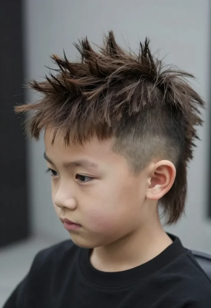 Layered Mohawk with Fade Layered Mohawk with Fade