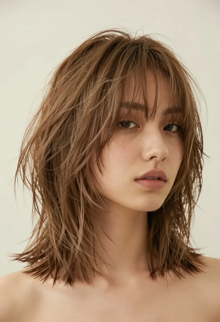 Layered Shag with Bangs Layered Shag with Bangs