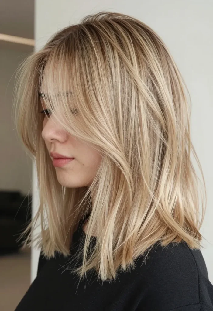 Light Blonde Balayage on Chin-Length Hair Light Blonde Balayage on Chin-Length Hair