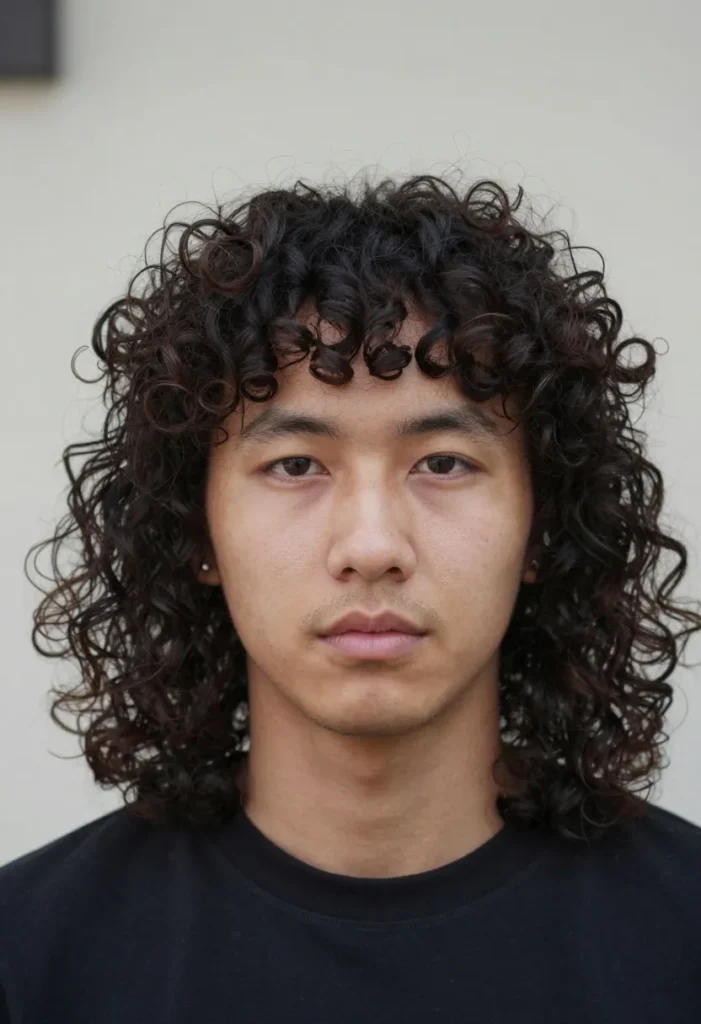 Long Curly Mullet Long Curly Mullet