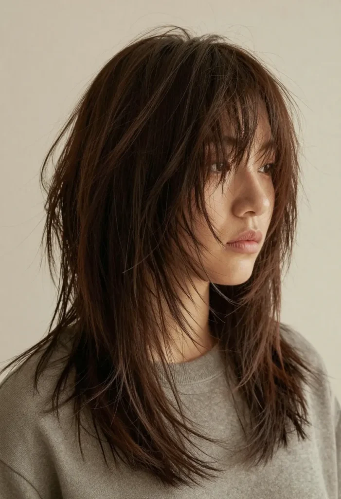 Long Shag with Bangs Long Shag with Bangs