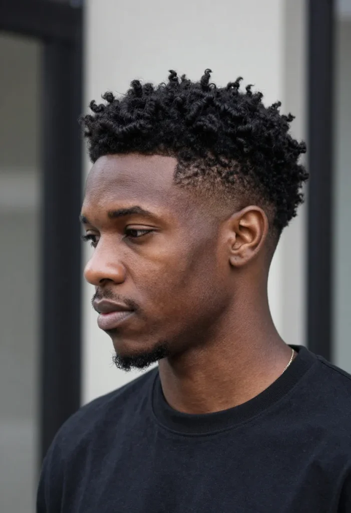 Long Top with Mid Fade Long Top with Mid Fade