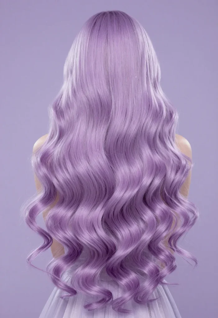 Long Volumized Lilac Waves Long Volumized Lilac Waves