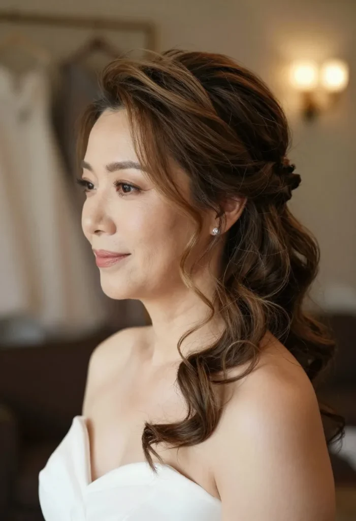 Loose Curly Half Updo Loose Curly Half Updo