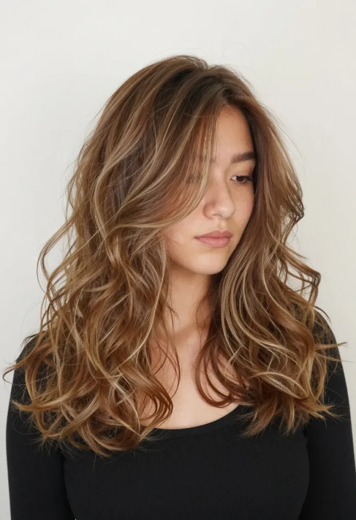 Medium Hairstyle with Balayage Medium Hairstyle with Balayage