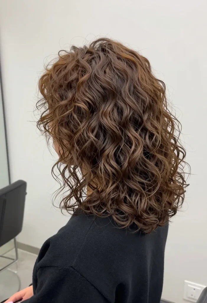 Medium Length Curly Cut for Thin Hair Medium Length Curly Cut for Thin Hair
