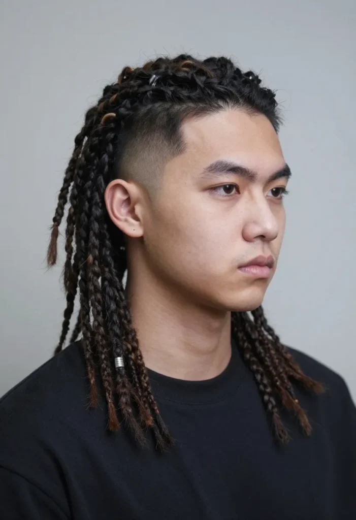 Medium Locs with Undercut Medium Locs with Undercut