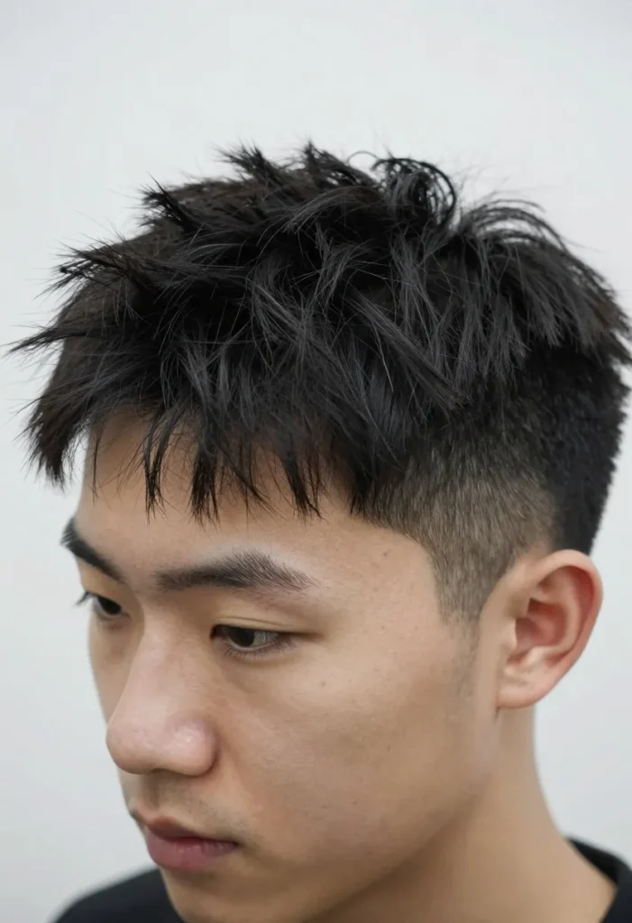 Messy Mohawk and Skin Fade Messy Mohawk and Skin Fade