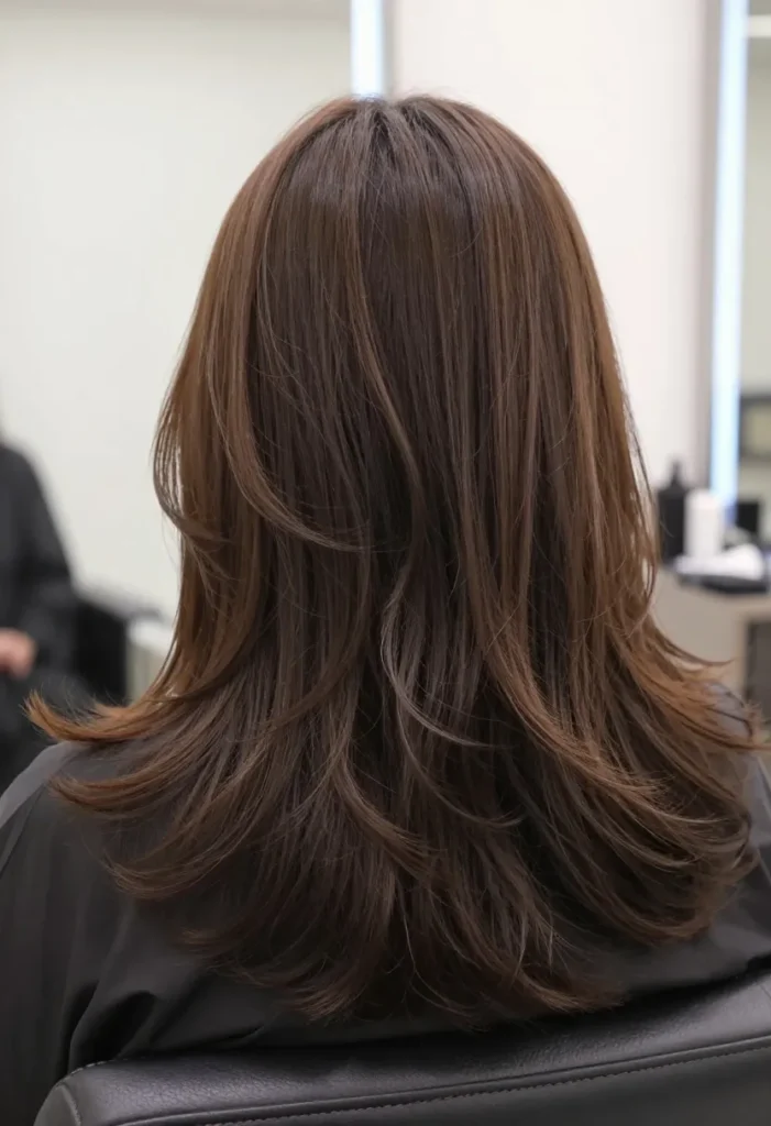 Mid Cut with Swoopy Layers Mid Cut with Swoopy Layers