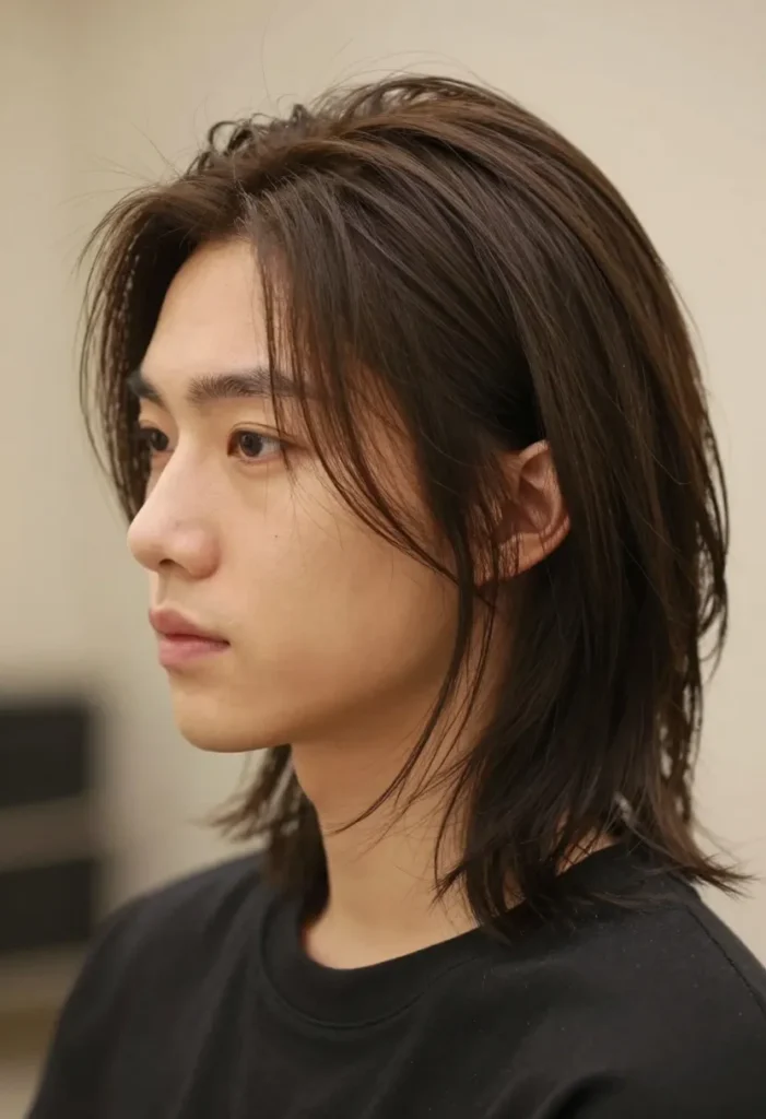 Mid-Length Slick Back Flow Mid-Length Slick Back Flow