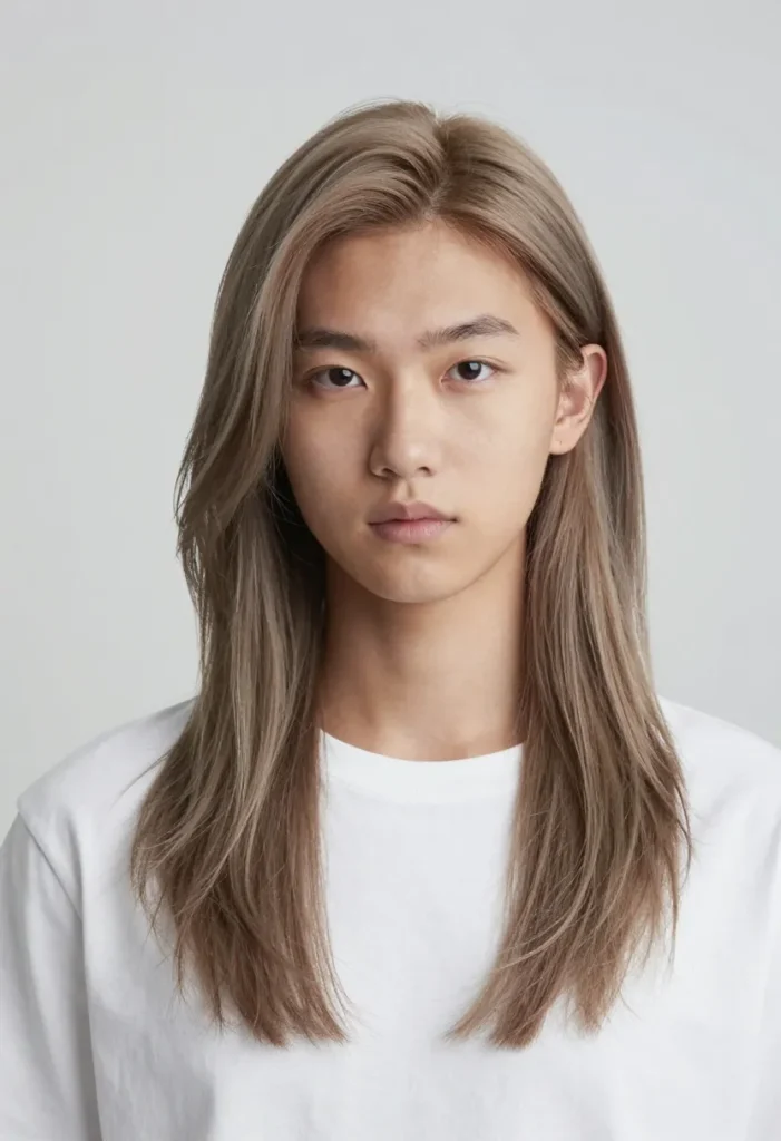 Middle Part Haircut with Low Fade Middle Part Haircut with Low Fade