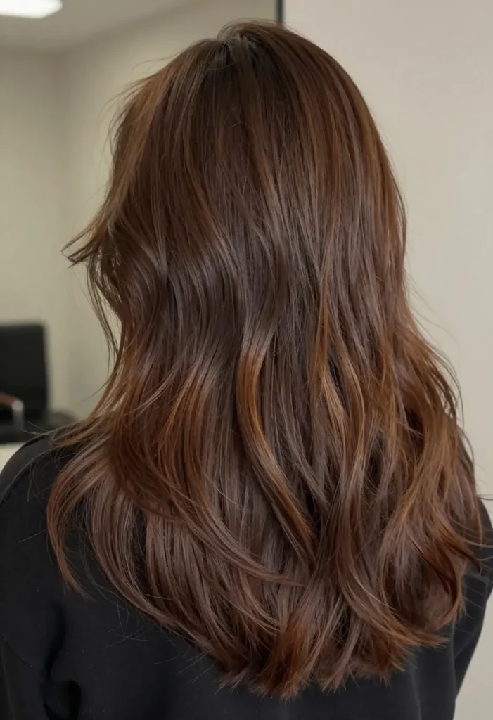 Mocha Hair with Highlighted Ends Mocha Hair with Highlighted Ends