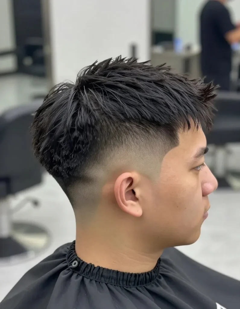Modern Flat Top with Skin Fade and Wavy Line Hair Design Modern Flat Top with Skin Fade and Wavy Line Hair Design