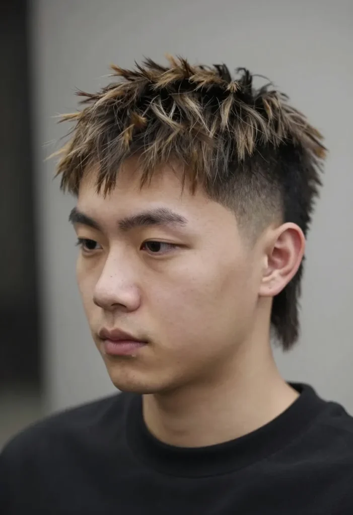 Modern Mullet with Highlights Modern Mullet with Highlights