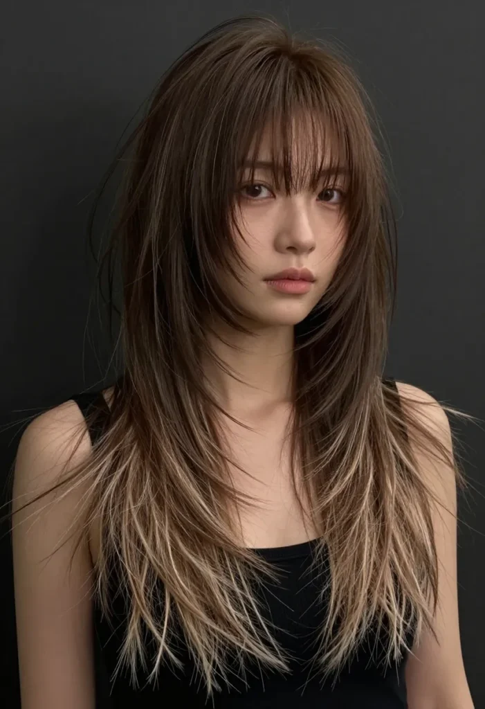 Modern Shag with Feathered Fringe Modern Shag with Feathered Fringe