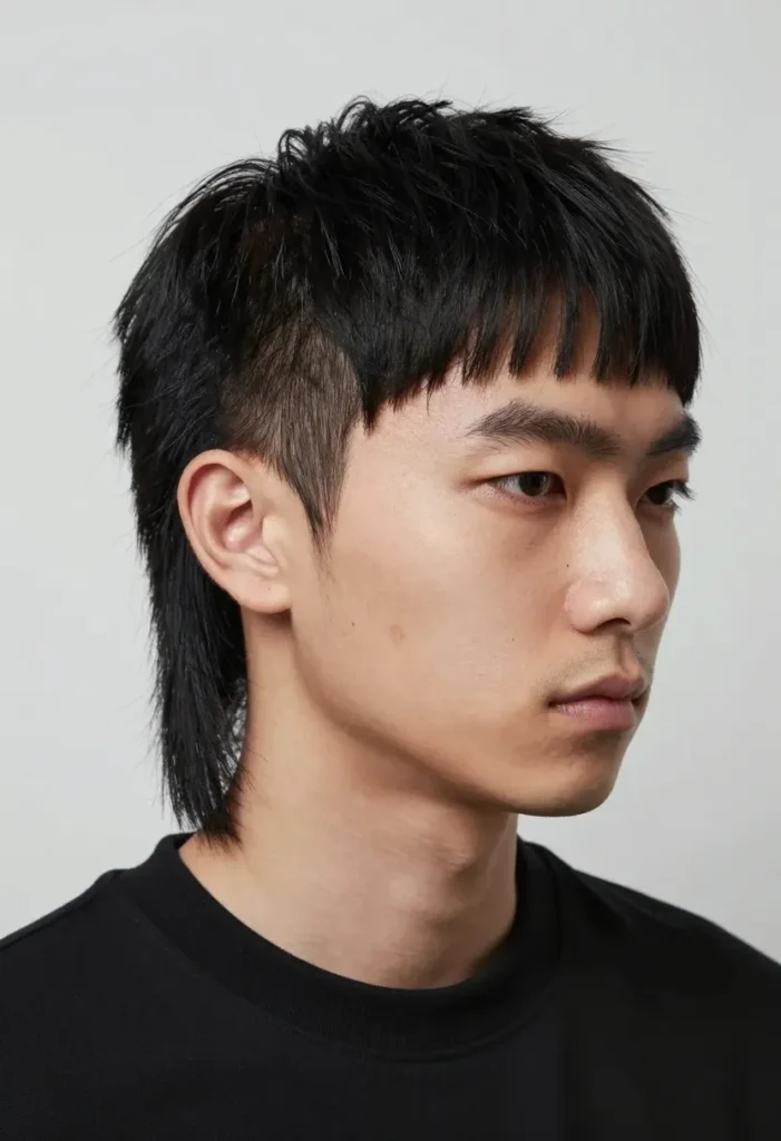 Mullet with Micro Bangs Mullet with Micro Bangs