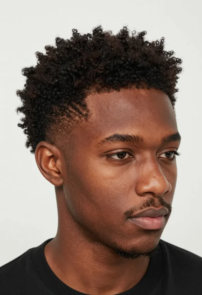 Natural Fade with Line Up Natural Fade with Line Up