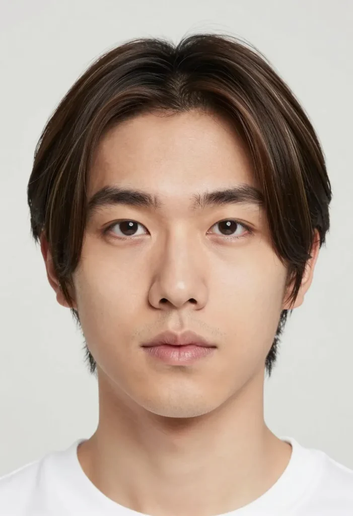 Neat Middle-Part Haircut Neat Middle-Part Haircut