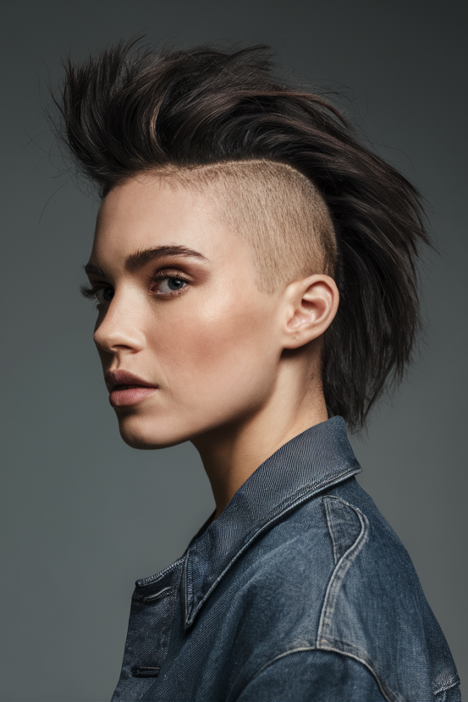 No-Fuss Half-Shaved Mohawk No-Fuss Half-Shaved Mohawk