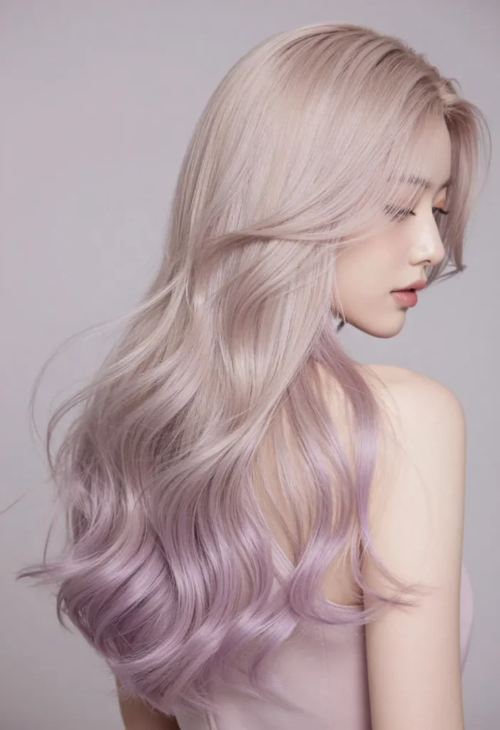 Platinum Blonde to Pale Lilac Melt Platinum Blonde to Pale Lilac Melt
