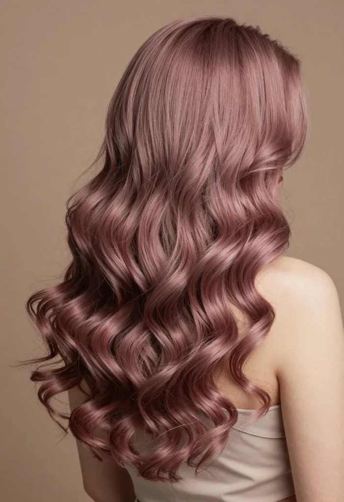 Plum to Mauve Spiral Curls Plum to Mauve Spiral Curls