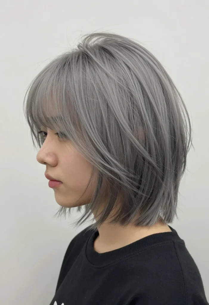 Razored Gray Bob Razored Gray Bob