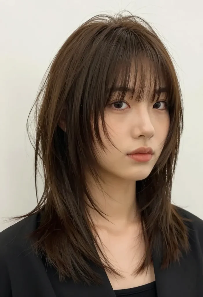 Shag Haircut with Full Bangs Shag Haircut with Full Bangs
