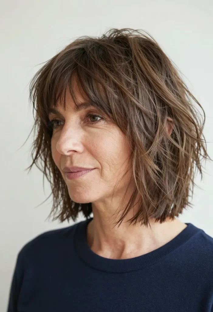 Shaggy Bob with Side Bangs Shaggy Bob with Side Bangs