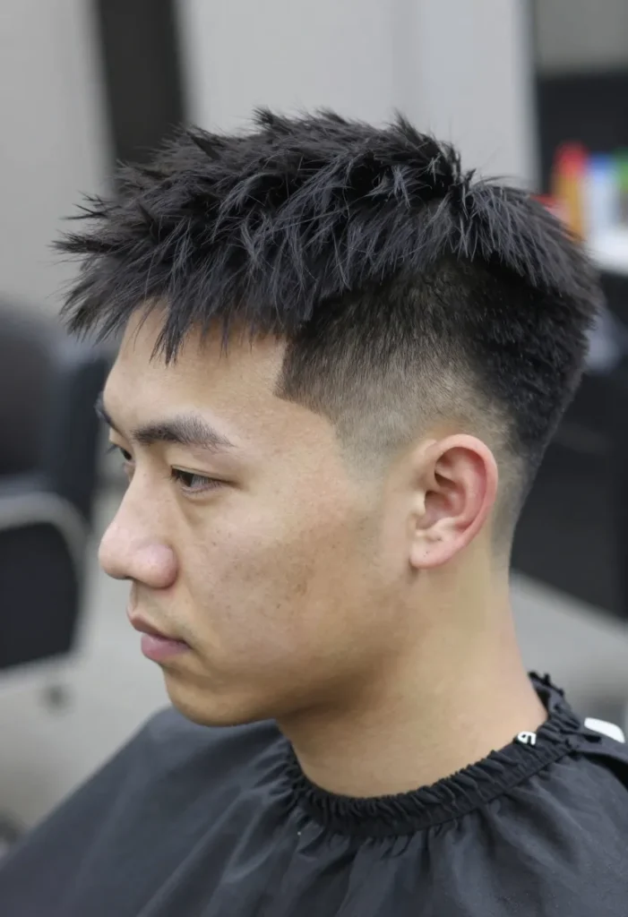 Sharp Fade with Textured Top Sharp Fade with Textured Top