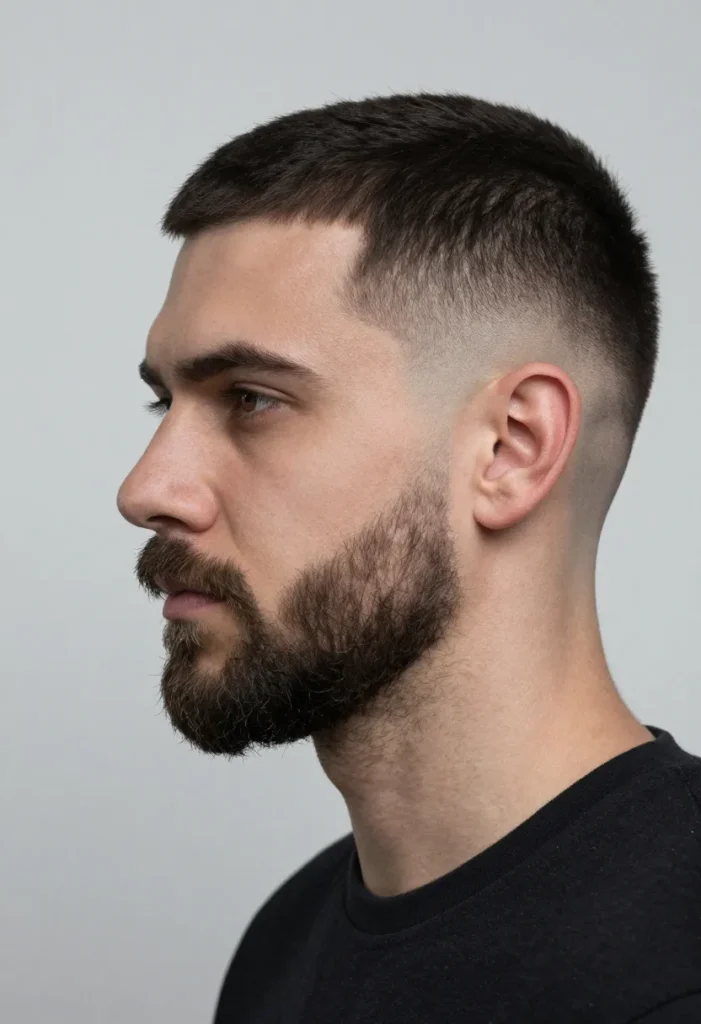 Sharp Line-Up with Faded Beard Sharp Line-Up with Faded Beard