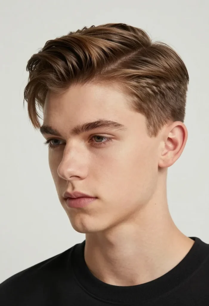 Sharp Side Part Style Sharp Side Part Style