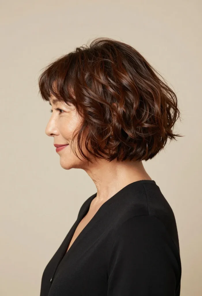 Short Bob with Curly Ends Short Bob with Curly Ends