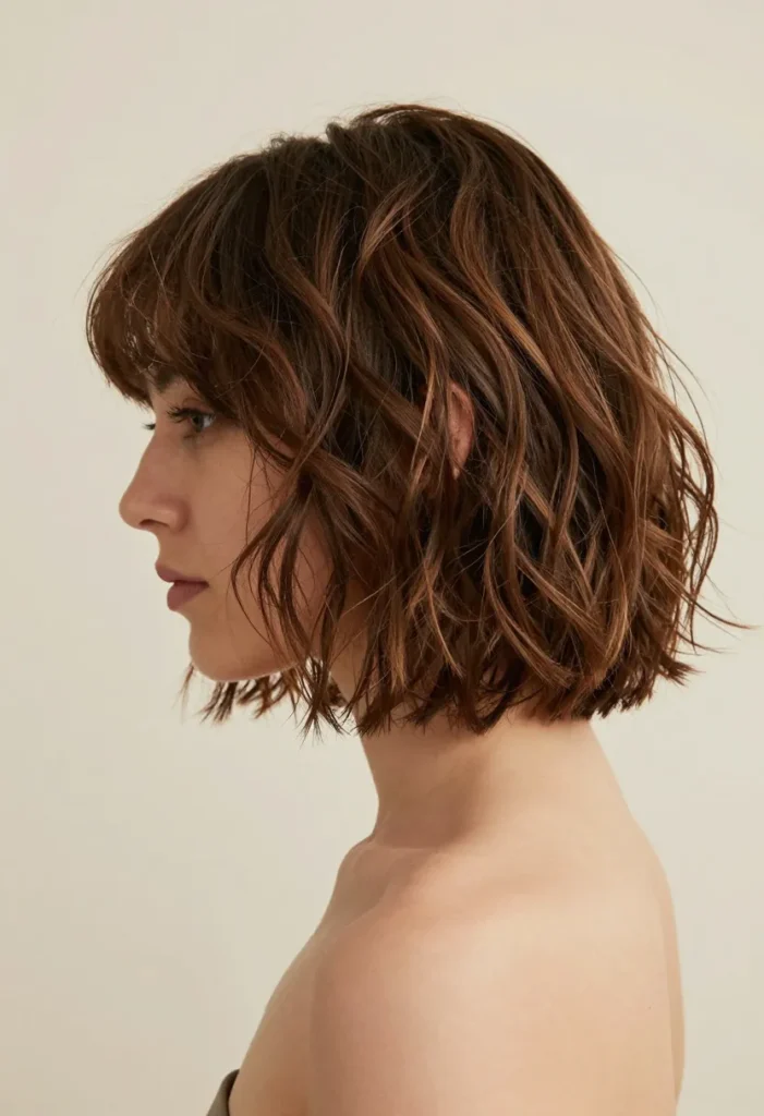 Short Bob with Soft Waves Short Bob with Soft Waves