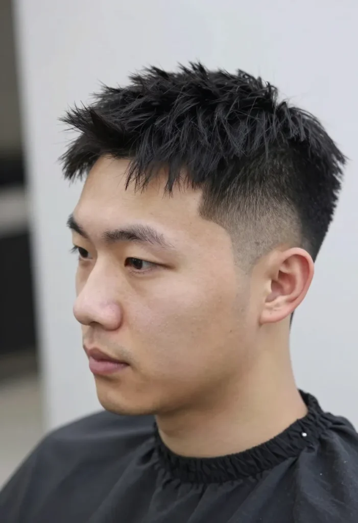Short Fade for Round Faced Men Short Fade for Round Faced Men