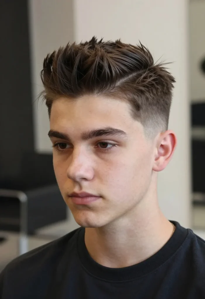 Short Jagged Pompadour Short Jagged Pompadour