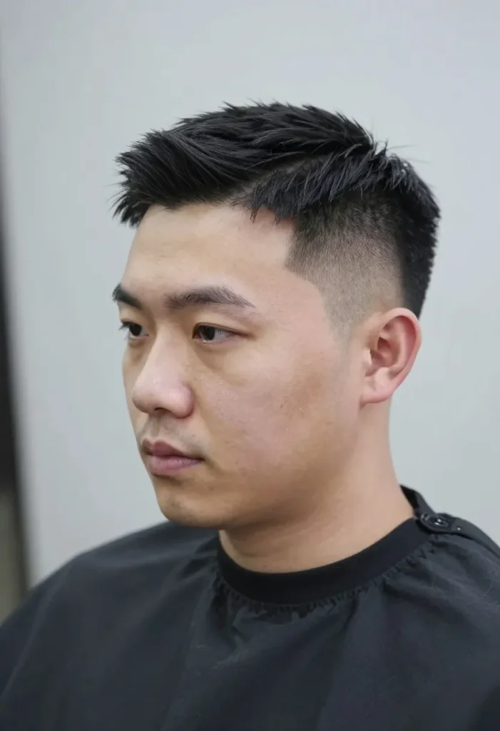 Short Tapered Side-Parted Hairstyle Short Tapered Side-Parted Hairstyle