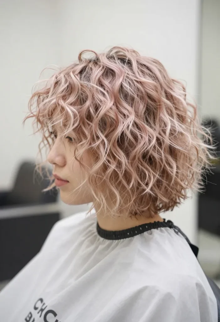 Short and Shaggy Perm Bob Short and Shaggy Perm Bob