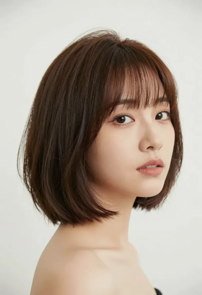 Side-Part Bob with Choppy Ends Side-Part Bob with Choppy Ends