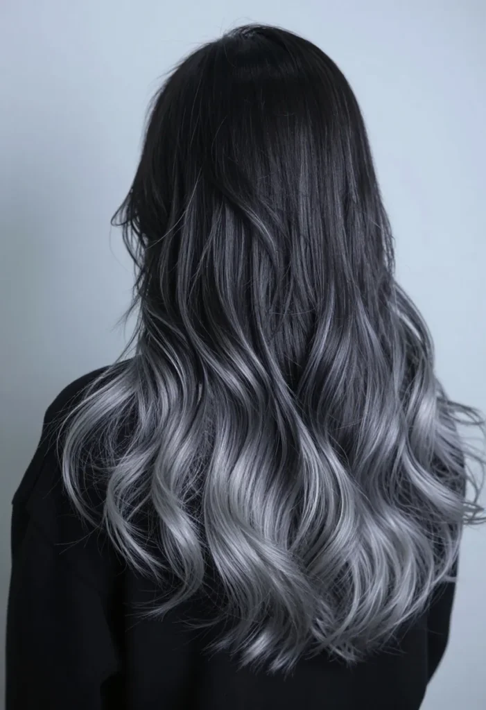 Silver Balayage Silver Balayage