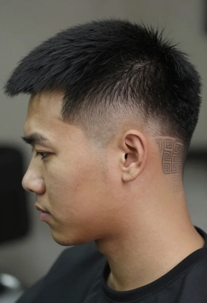 Skin Fade and Greek Patterns Skin Fade and Greek Patterns