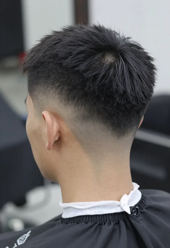 Skin Fade and V Shape Line Haircut Design Skin Fade and V Shape Line Haircut Design