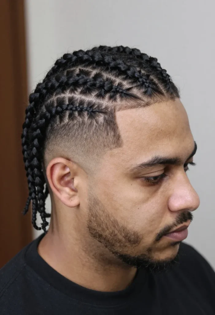 Skin Fade with Cornrows Skin Fade with Cornrows