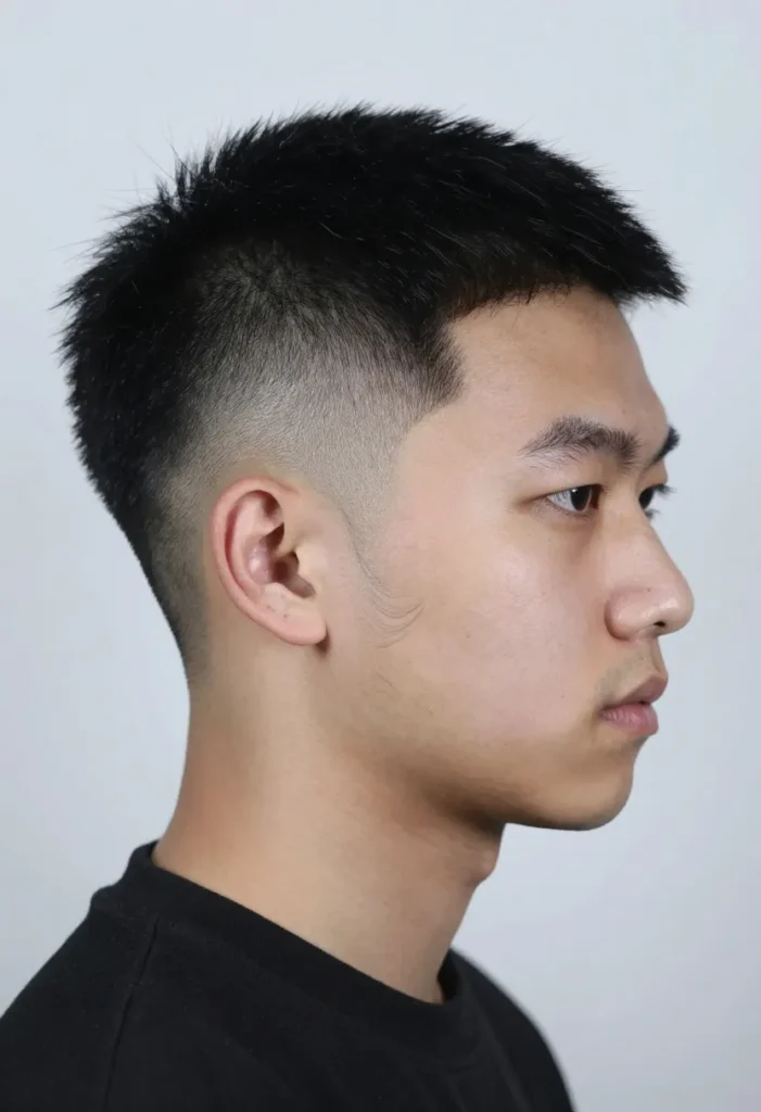 Skin Fade with Shaved Design Skin Fade with Shaved Design