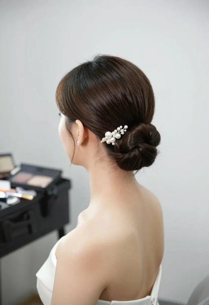 Sleek Chignon with a Clip Sleek Chignon with a Clip