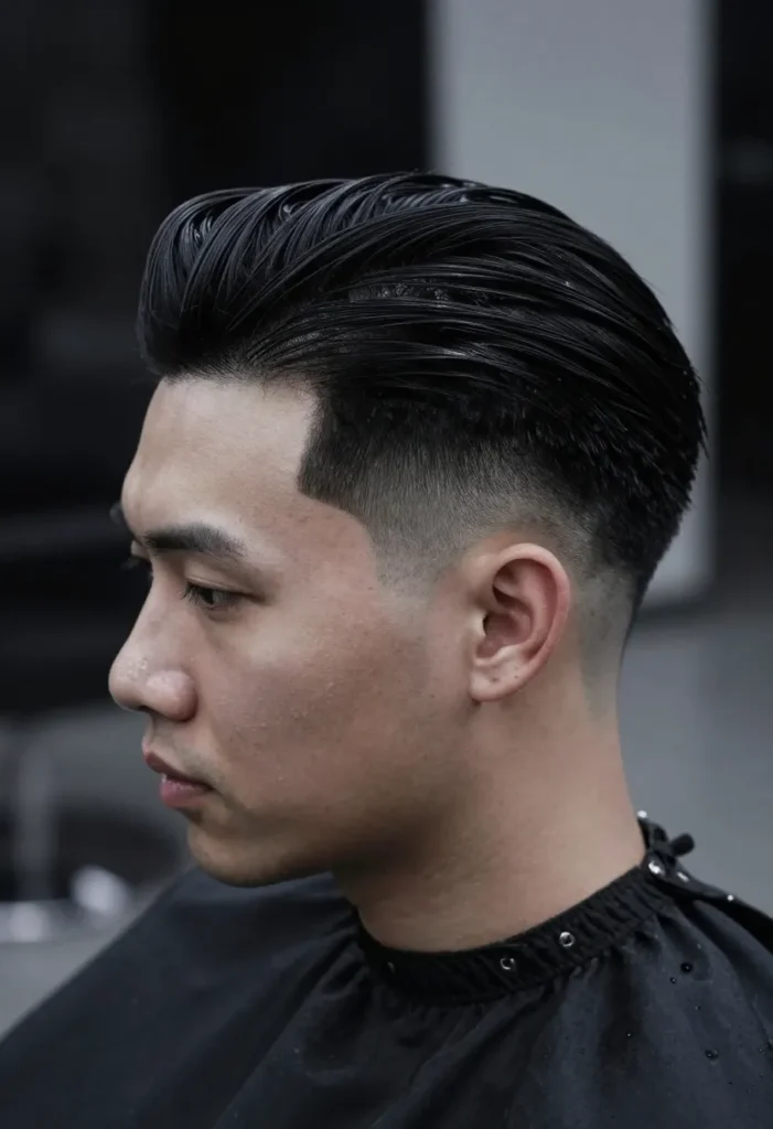 Slicked Back Bald Fade Slicked Back Bald Fade