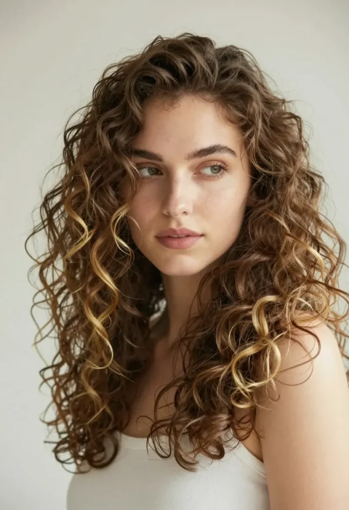 Soft Curls with Highlighted Ends Soft Curls with Highlighted Ends