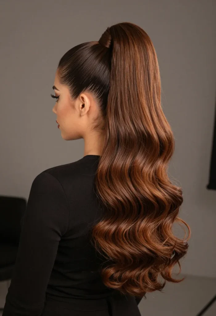 Sophisticated High Ponytail for Prom Sophisticated High Ponytail for Prom