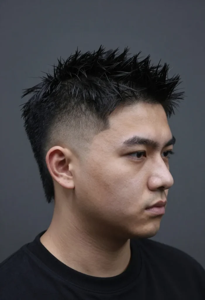 Spiky Fauxhawk with Skin Fade Spiky Fauxhawk with Skin Fade